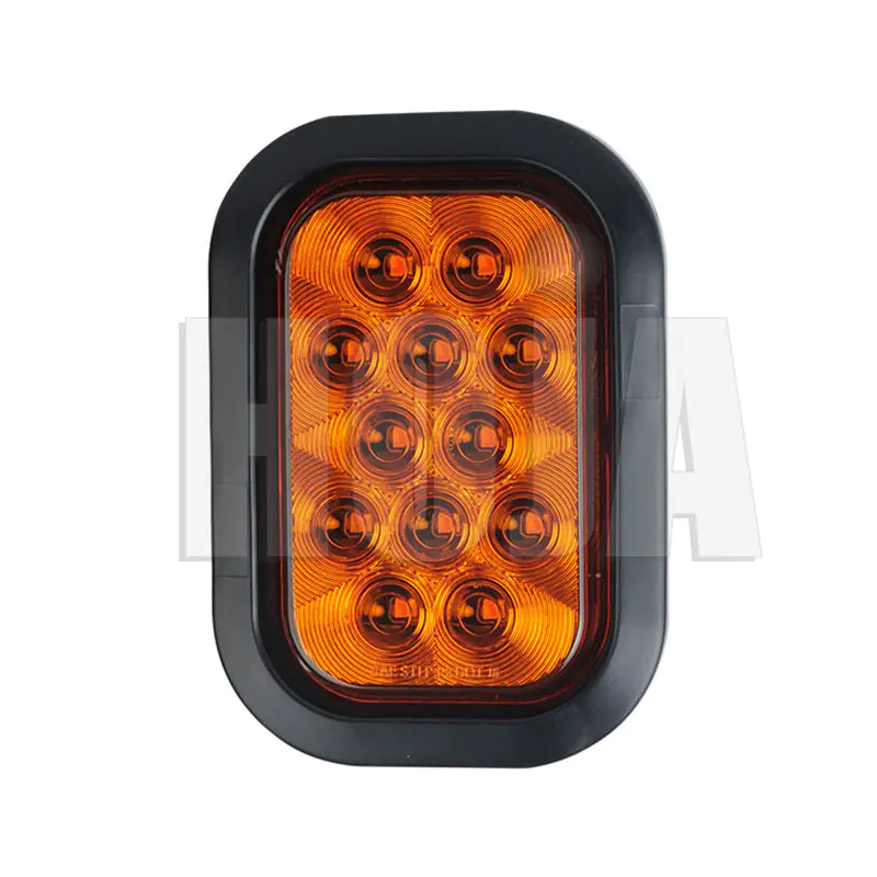 5.3"×3.4" Rectangular LED Tail Light, STOP/TAIL/TURN