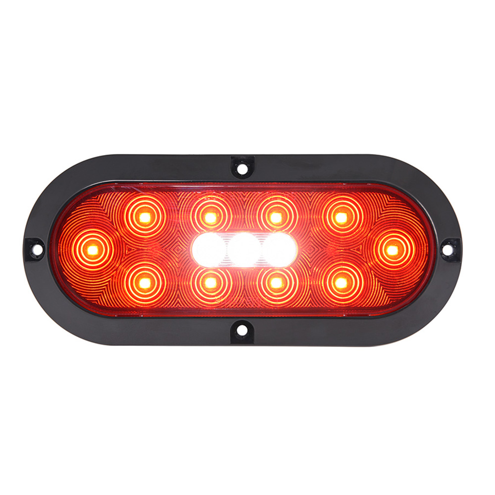 6” Oval LED Light Stop/Tail/Turn & Back Up, Surface Mount