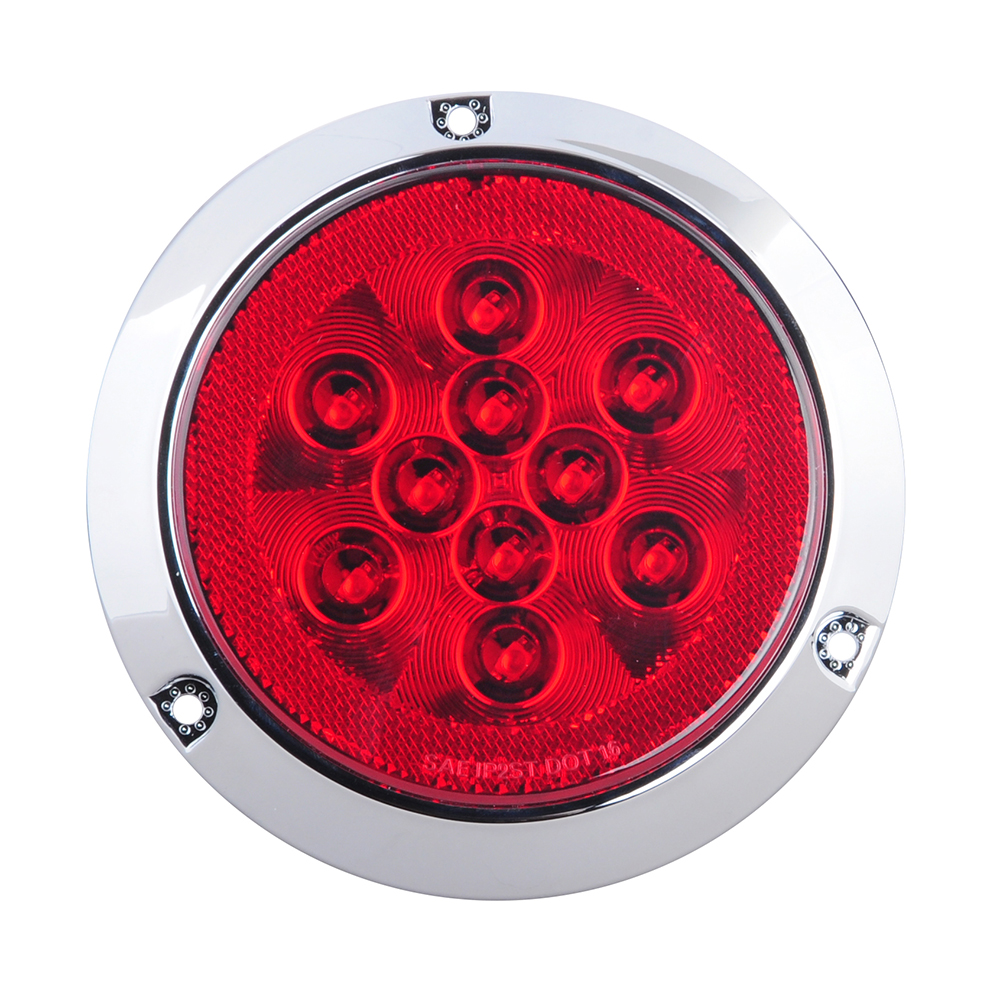 4” Round LED Light Surface Mount, STOP/TAIL/TURN