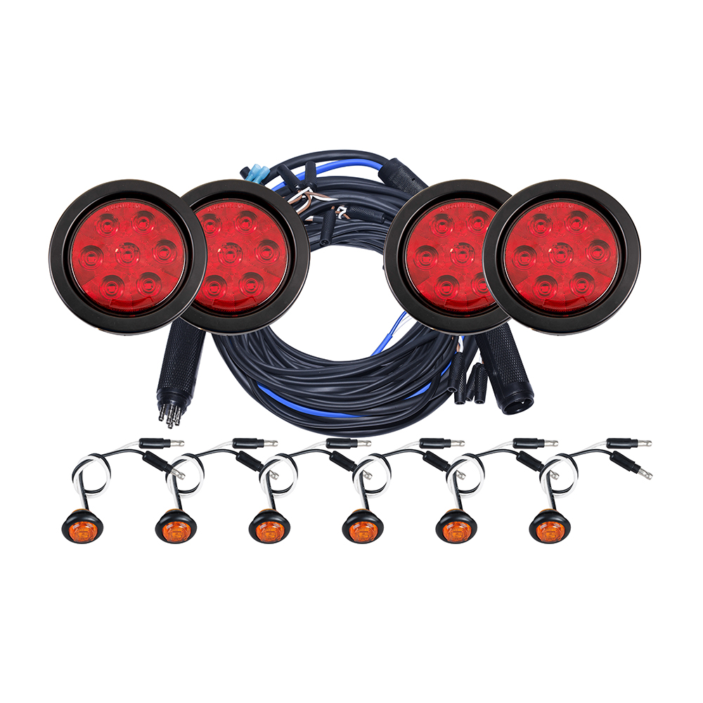 Wire Harness Assembly Kit With LED Lights for Trailer & Truck Beds