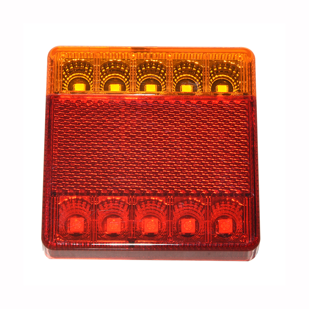Submersible Square LED Combination Tail Light with Reflex Reflector