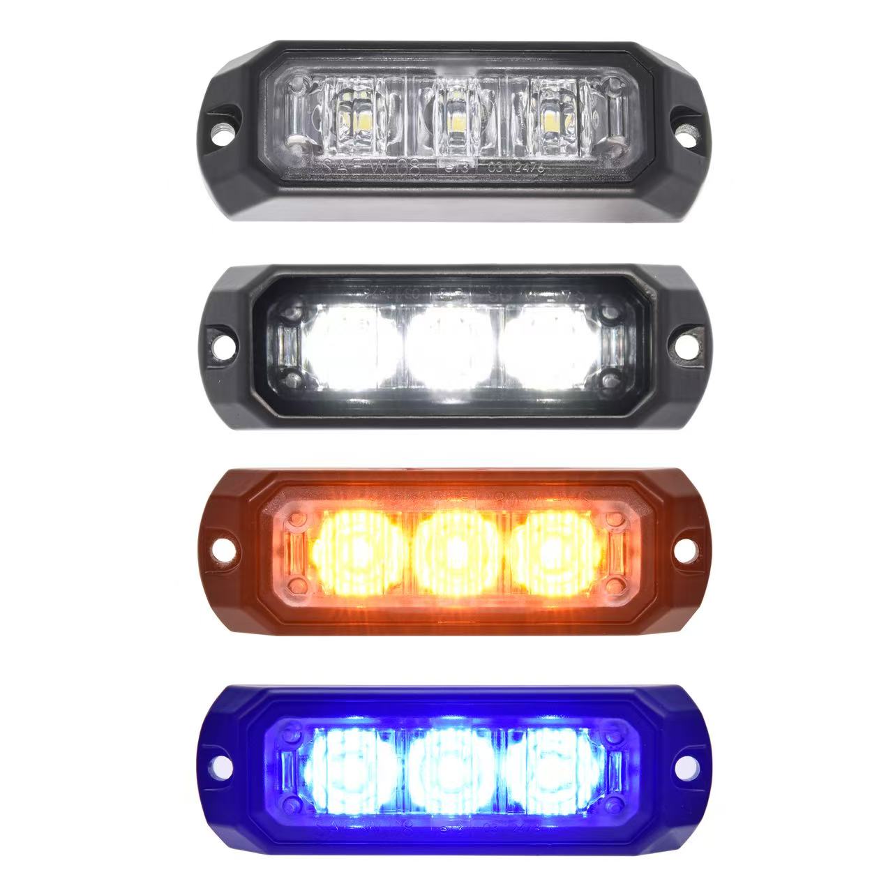 Rectangular LED Auxiliary Light/Emergency Flashing Light