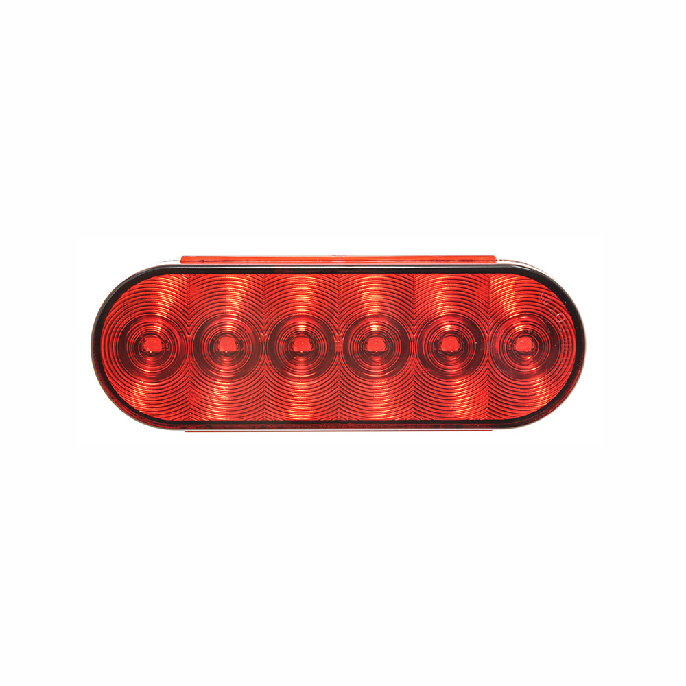 ECO Version 6” Oval LED Tail Light Grommet Mount,STOP/TAIL/TURN