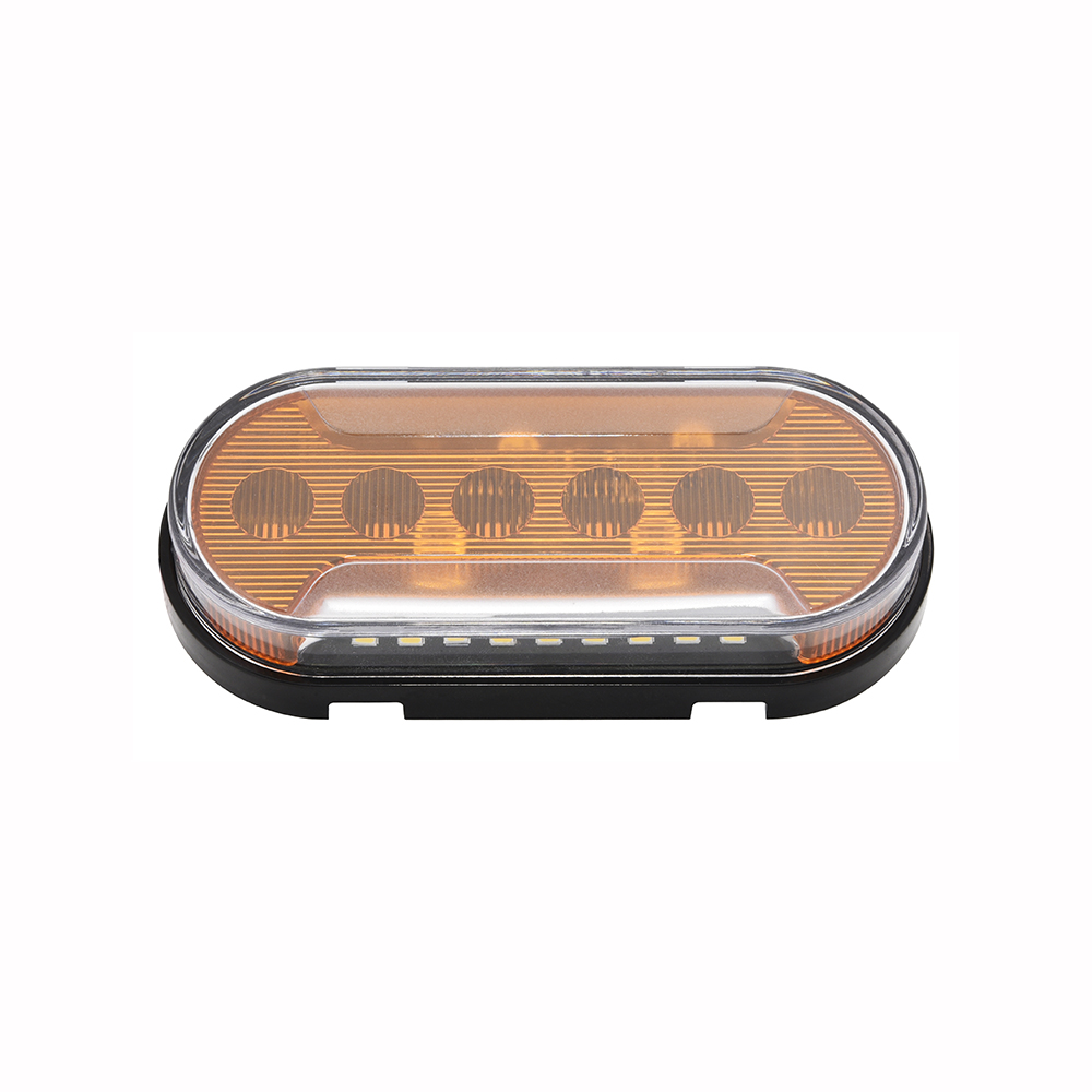 4.5”x2” Oval LED Marker and Clearance with Ground Light