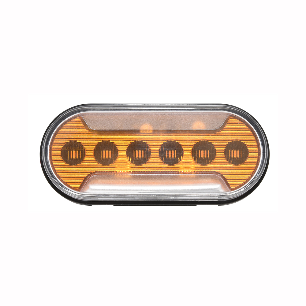 4.5”x2” Oval LED Marker and Clearance with Ground Light